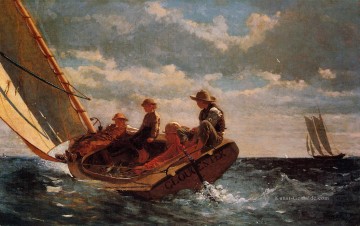  maler - Breezing Up aka A Fair Wind Realismus Marinemaler Winslow Homer